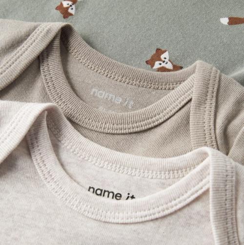 Kids bodysuit neckline detail photography — childrenswear studio GoPackshot