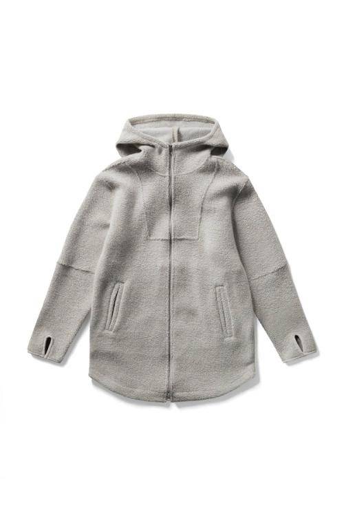 Kids fleece jacket packshot on white background — childrenswear ecommerce GoPackshot