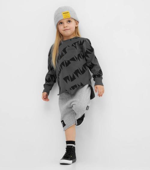 Kids sweatshirt outfit on-model photography in studio — childrenswear ecommerce GoPackshot