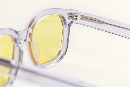 Sunglasses temple hinge macro detail — eyewear product photography GoPackshot