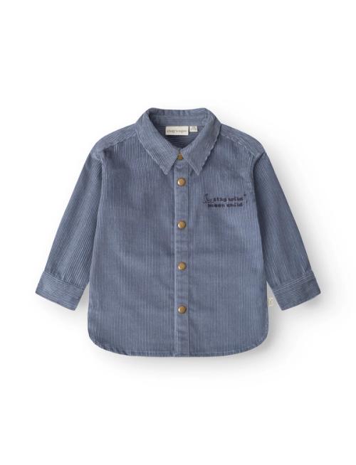 Kids corduroy shirt packshot on white background — childrenswear studio GoPackshot