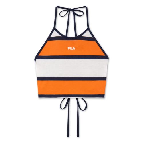 Bikini top packshot on white background — swimwear studio GoPackshot