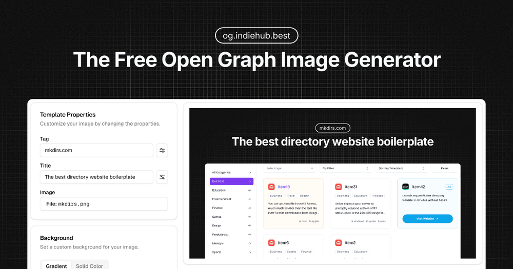 image of Free Open Graph Generator