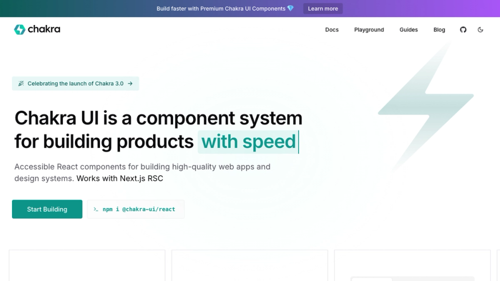 Chakra UI : A modular component library for React