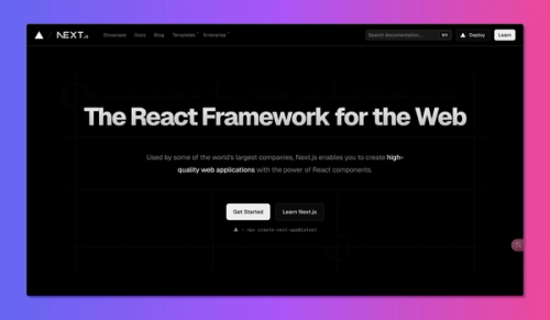 The React Framework for the Web