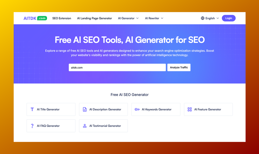 AITDK : 免费的AI SEO工具平台