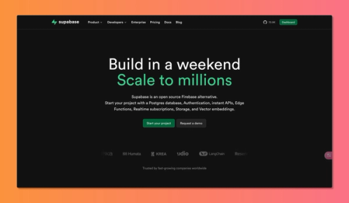 Supabase is an open source Firebase alternative. Start your project with a Postgres database, Authentication, instant APIs, Edge Functions, Realtime subscriptions, Storage, and Vector embeddings.