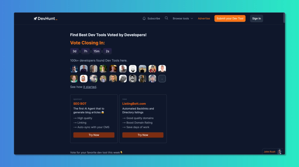 DevHunt : A platform for developers to discover tools