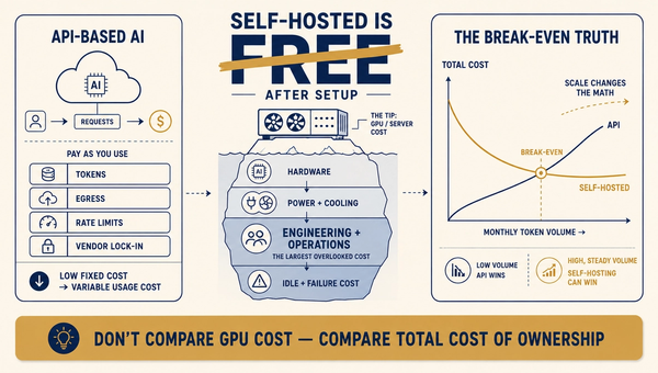 The Real Total Cost of Ownership for Self-Hosted LLMs vs API-Based AI