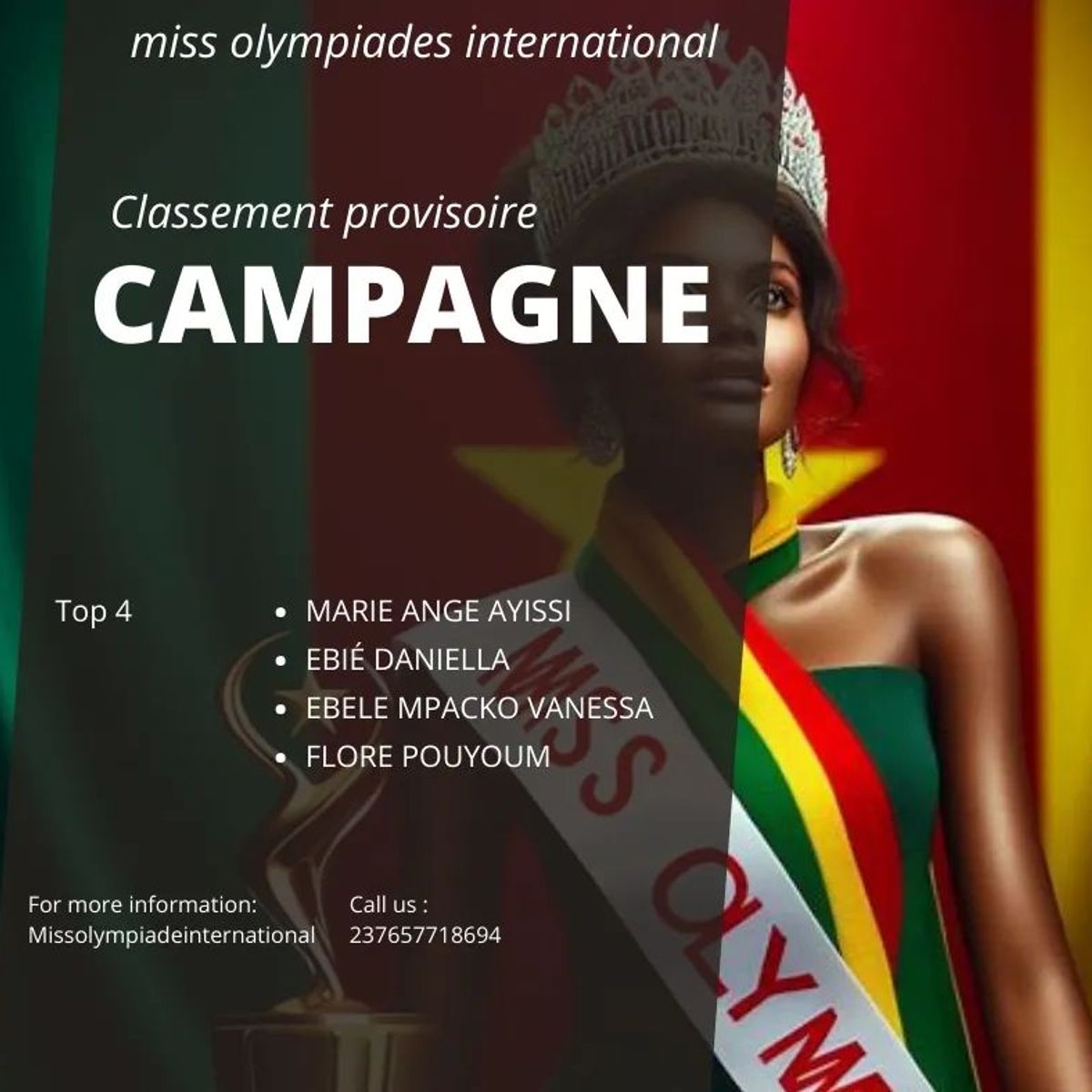 Affiche de notre Miss