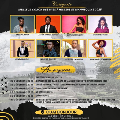 MEILLEUR COACH DES MISS, MISTERS ET MANNEQUINS 2025