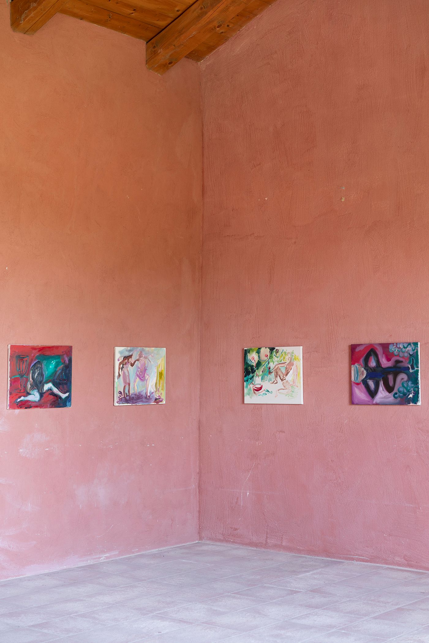 Notes on Wine - Charlott Weise, exhibition View, Cascina Gilli