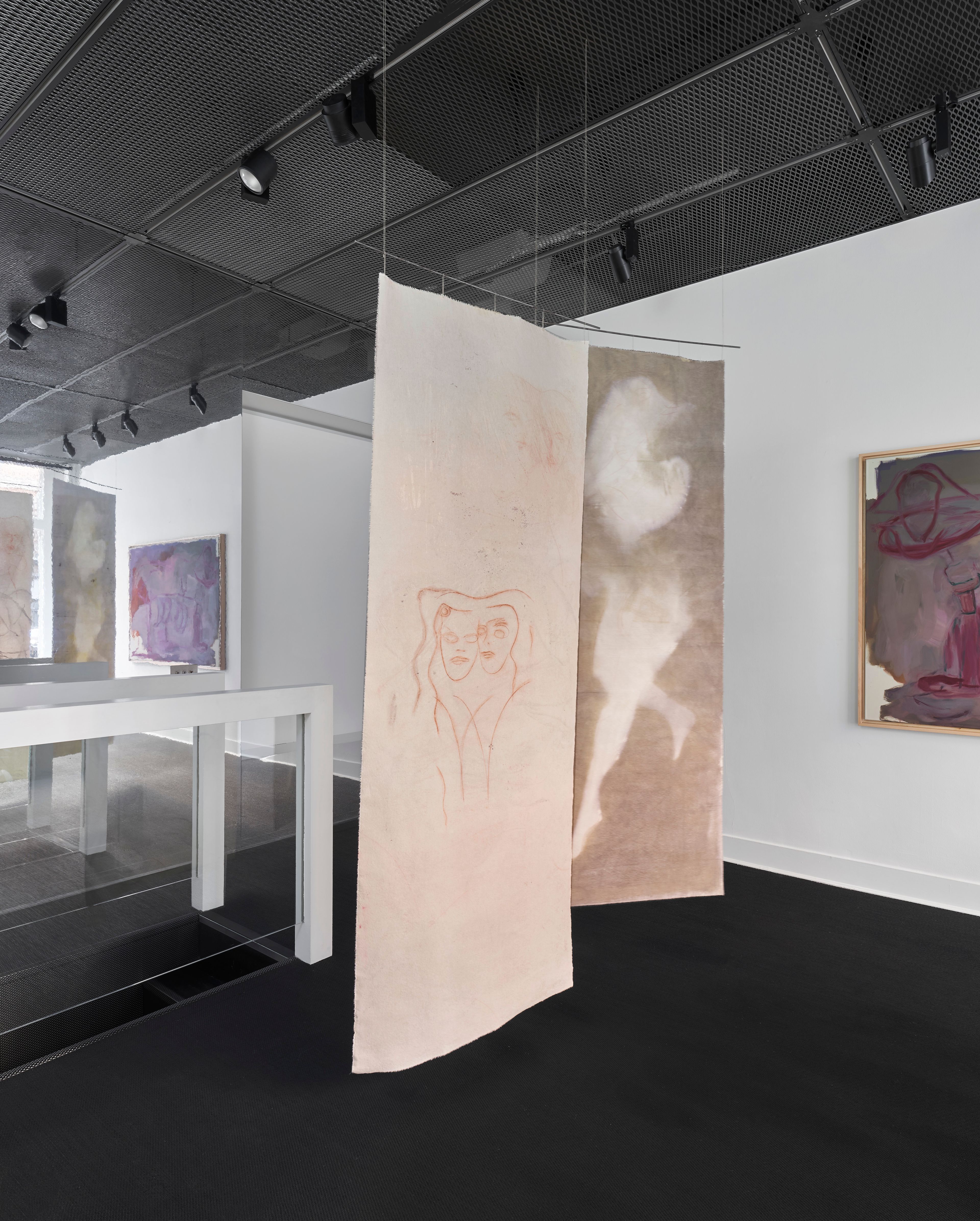 Charlott Weise - For these thoughts we change into pink exhibition view