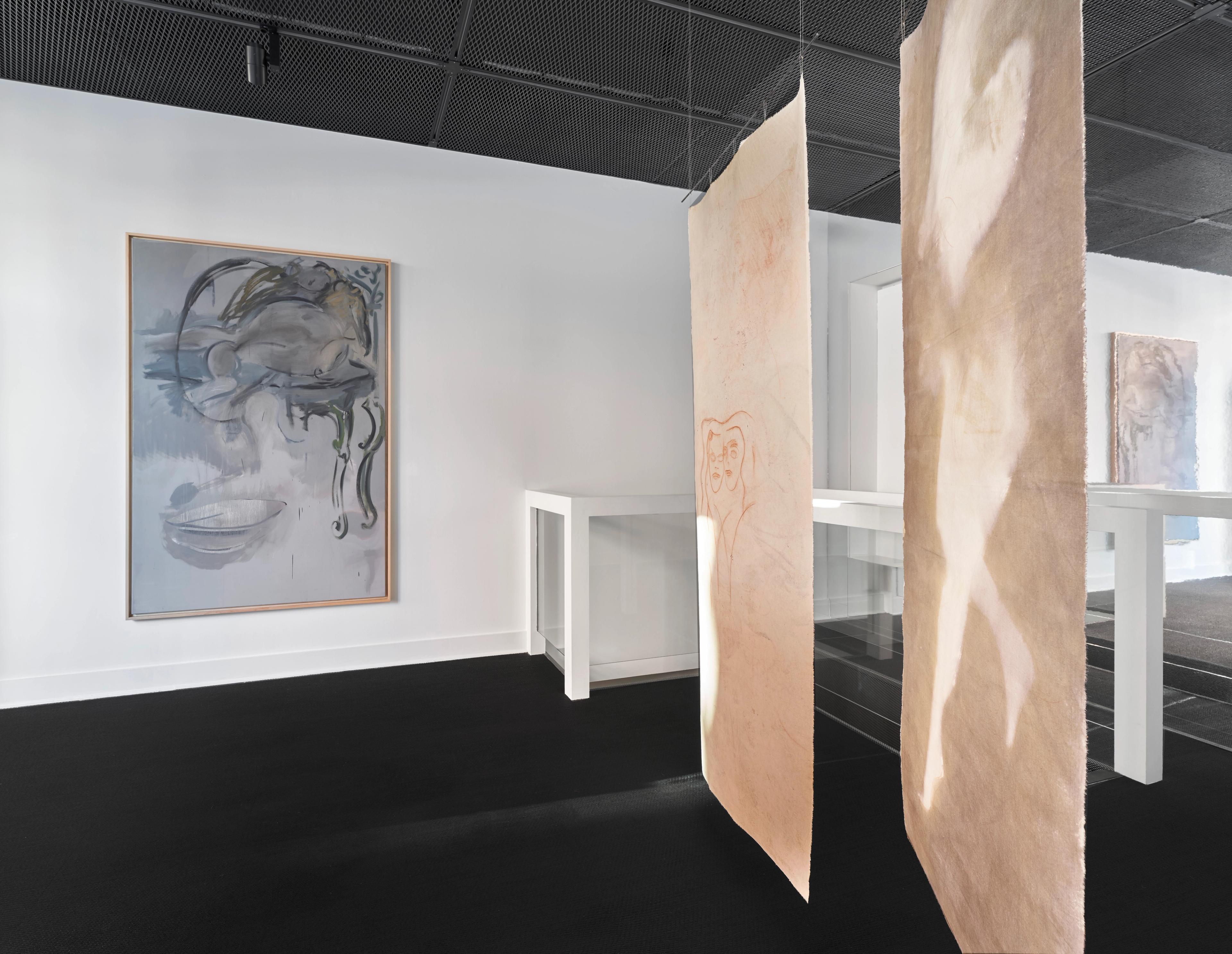 for these thoughts we change into pink exhibition view