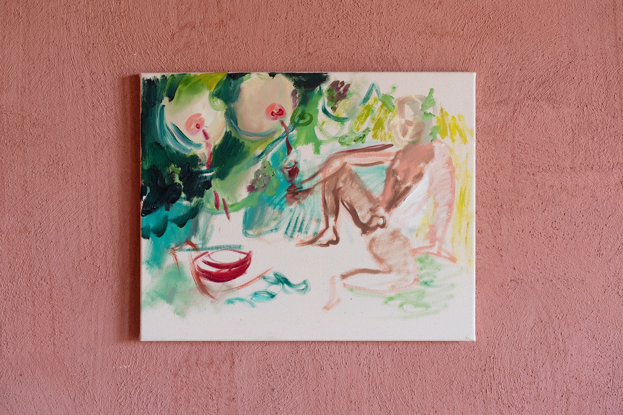 Notes on Wine - "Busenwunder (Dionysian Fountain)" Charlott Weise, exhibition View, Cascina Gilli