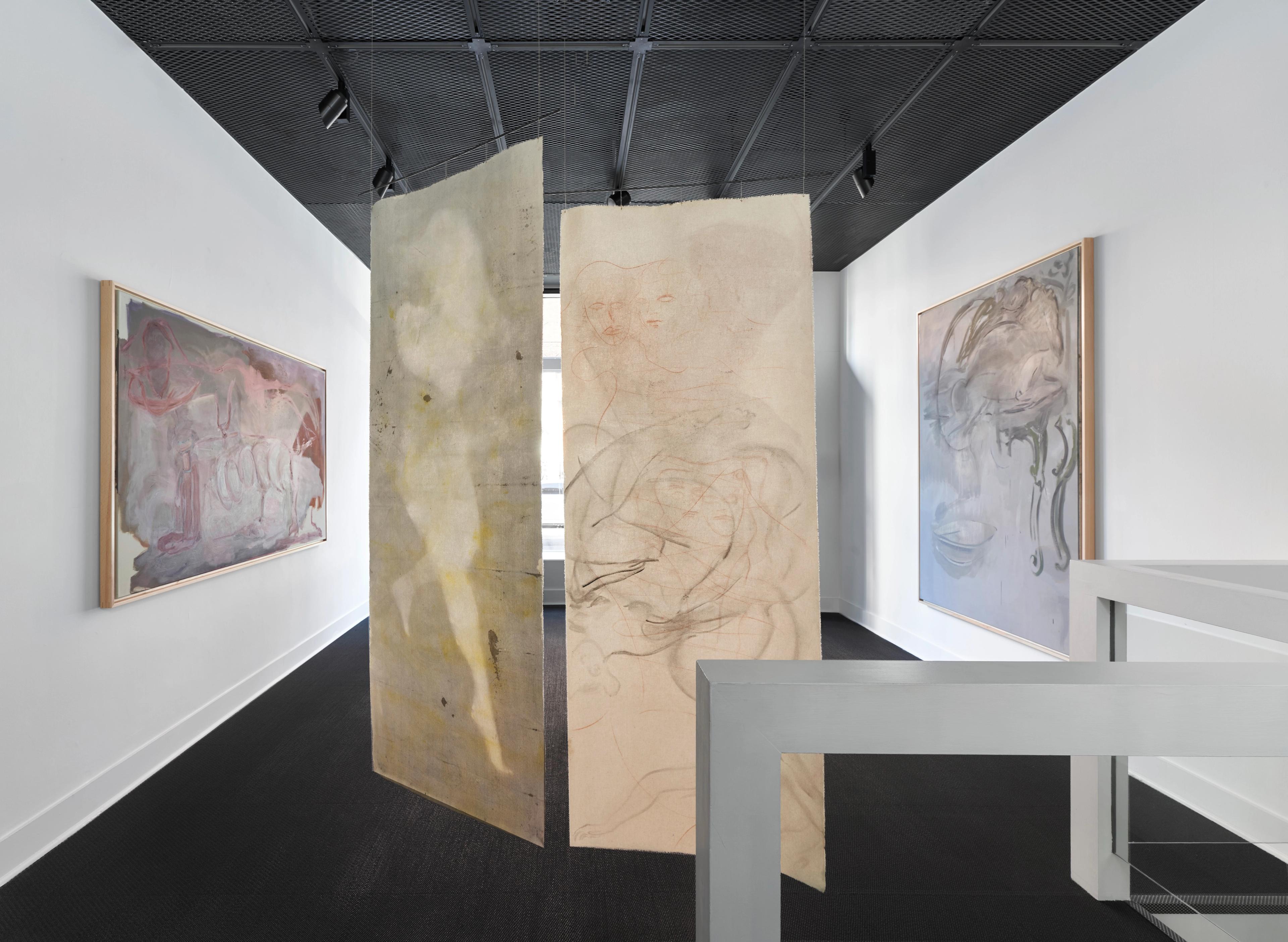 for these thoughts we change into pink exhibition view