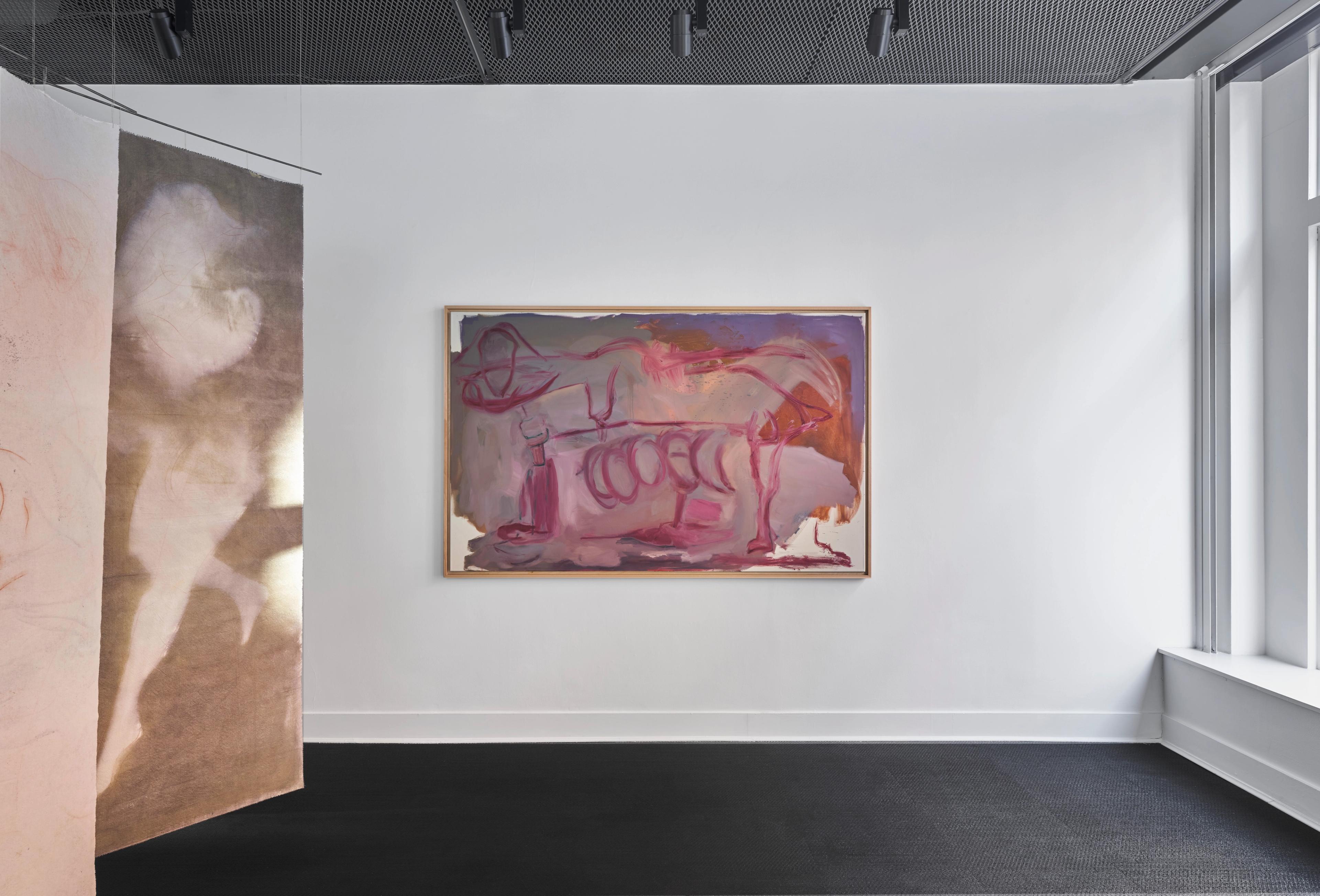 for these thoughts we change into pink exhibition view