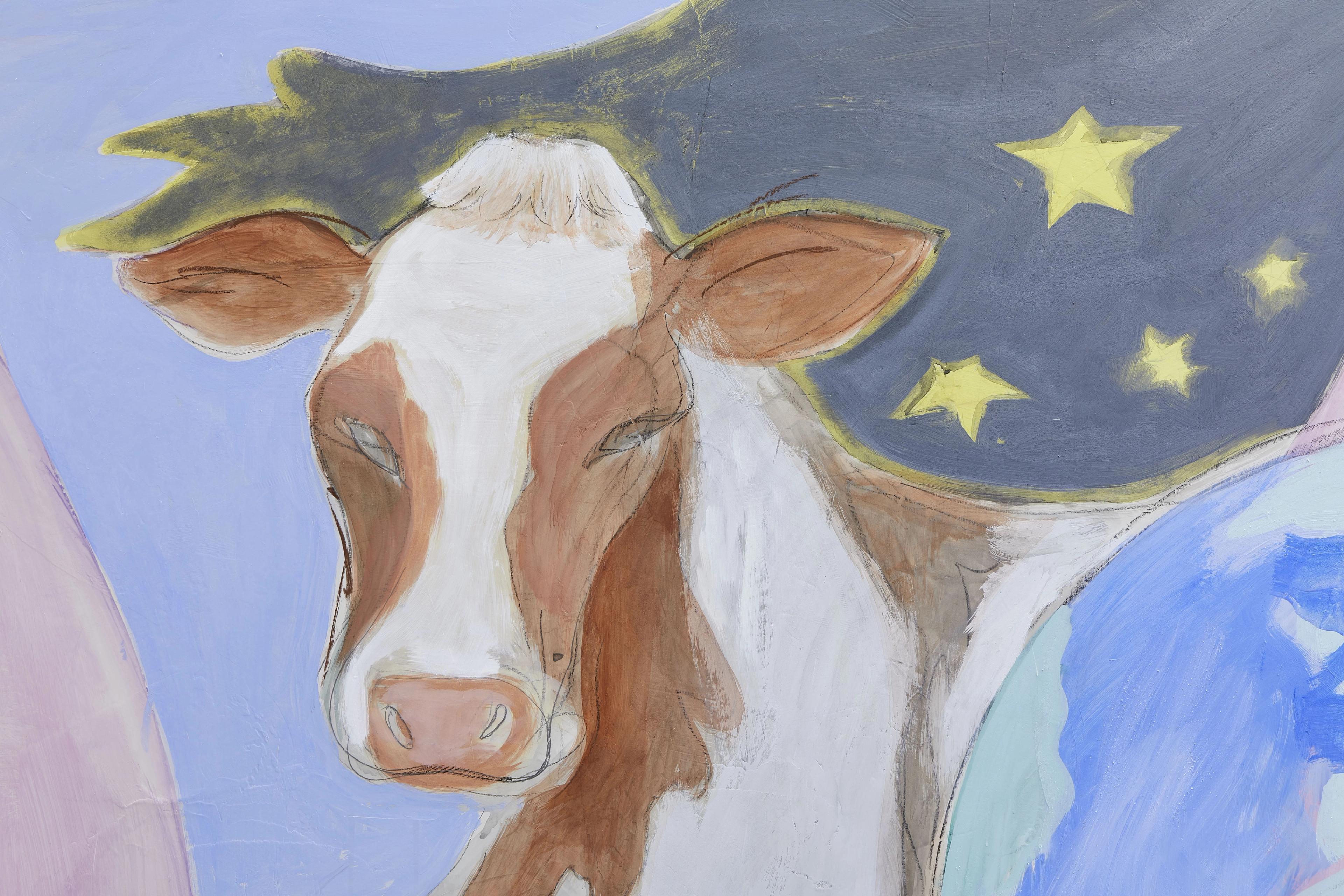 Global Cows, Damien & The Love Guru, Brussels, Belgium, Artists: Vanessa Disler, Tiziana La Melia, Nina Royle, Lucy Stein, Charlott Weise