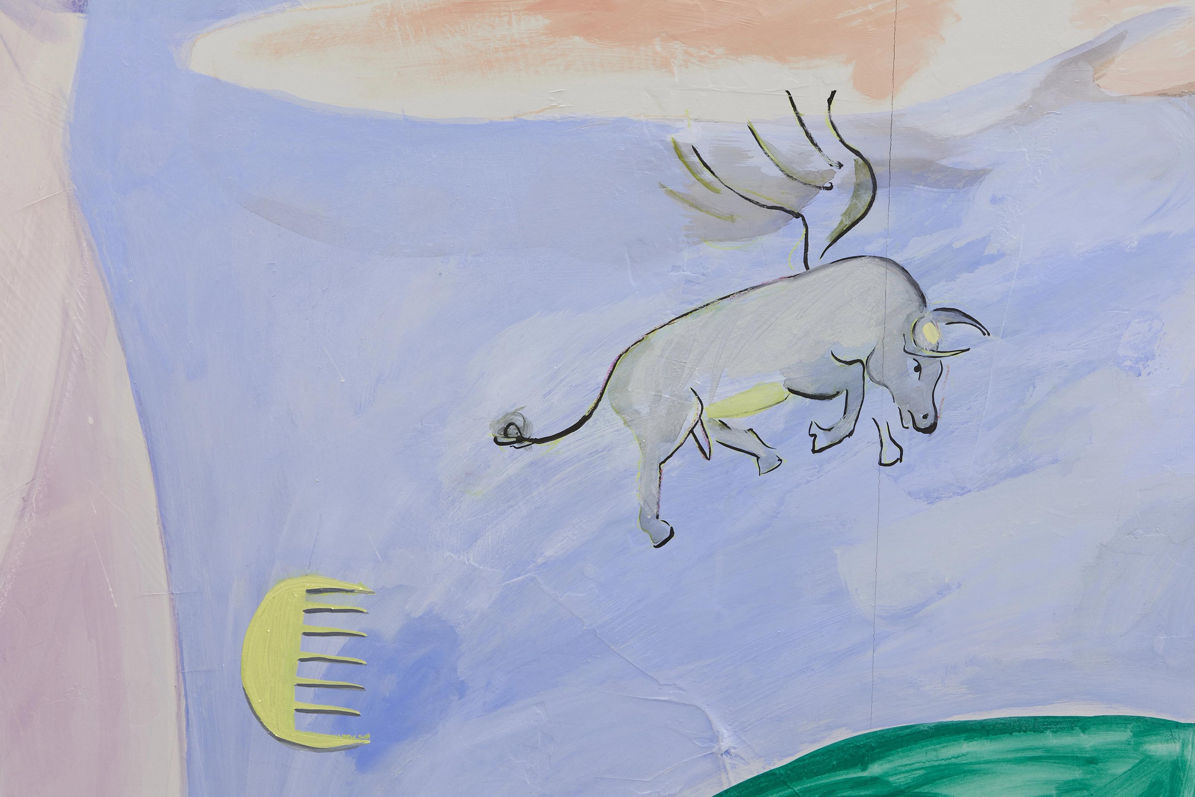 Global Cows, Damien & The Love Guru, Brussels, Belgium, Artists: Vanessa Disler, Tiziana La Melia, Nina Royle, Lucy Stein, Charlott Weise