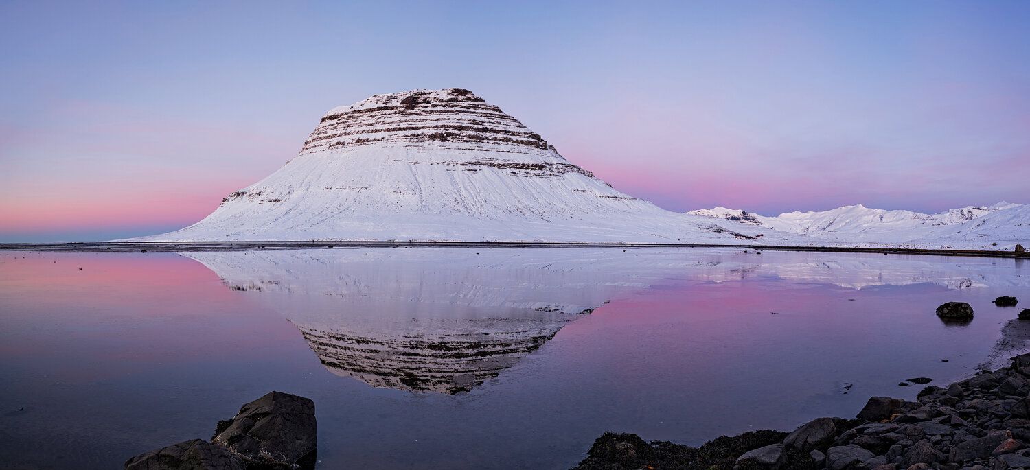 Kirkjufell Mountain at Sunset from a Different Point of View, Iceland