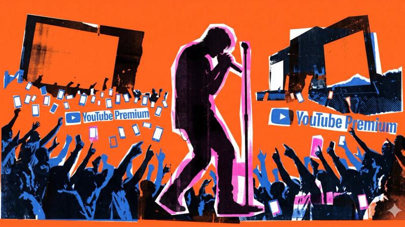 Creally visual showing Justin Bieber Coachella 2026 performance transforming into a YouTube Premium marketing case study and viral reputation comeback narrative