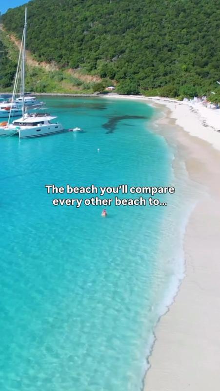 Photo by White Bay Villas on JVD, BVI on September 17, 2026. May be an image of beach, ocean and text that says 'how howtoavoid to avoid stress at work? 1. don't go to work 2. go to the bvi bvi'.