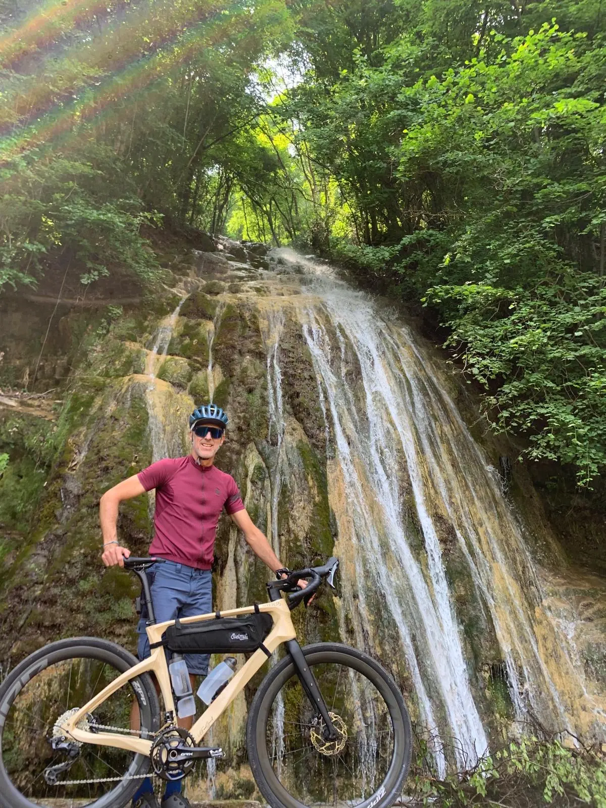 Yann during the test ride