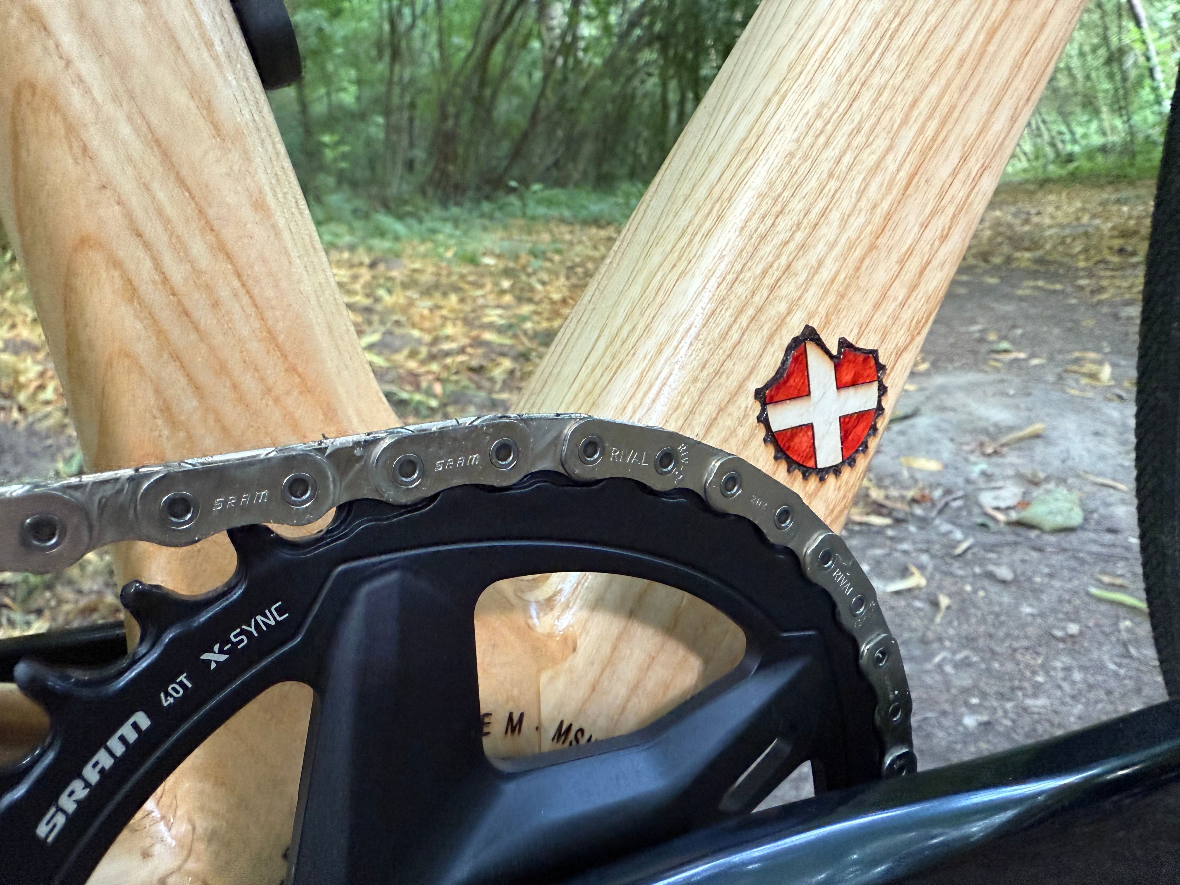 Fabrice custom engraving with the Dent D'Oche and Chateau D'Oche