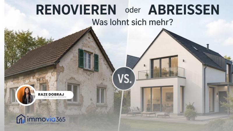 Renovieren oder abreissen – Was lohnt sich mehr? Der grosse Vergleich für Eigentümer in der Schweiz