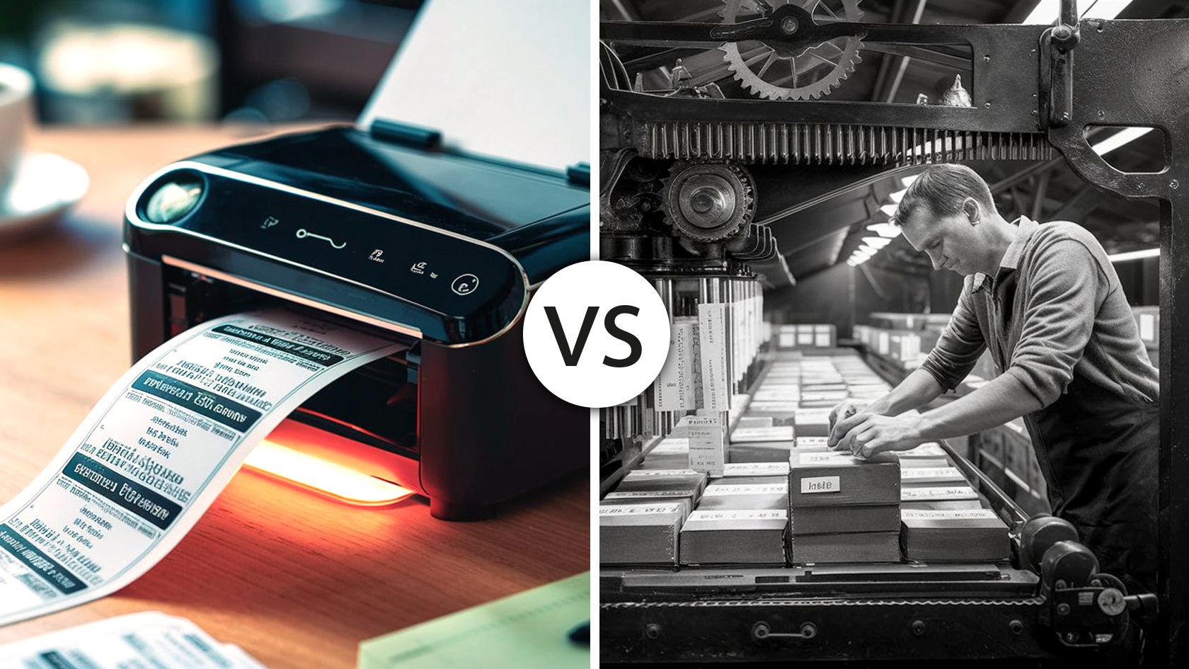 Etiketten selber drucken vs. drucken lassen