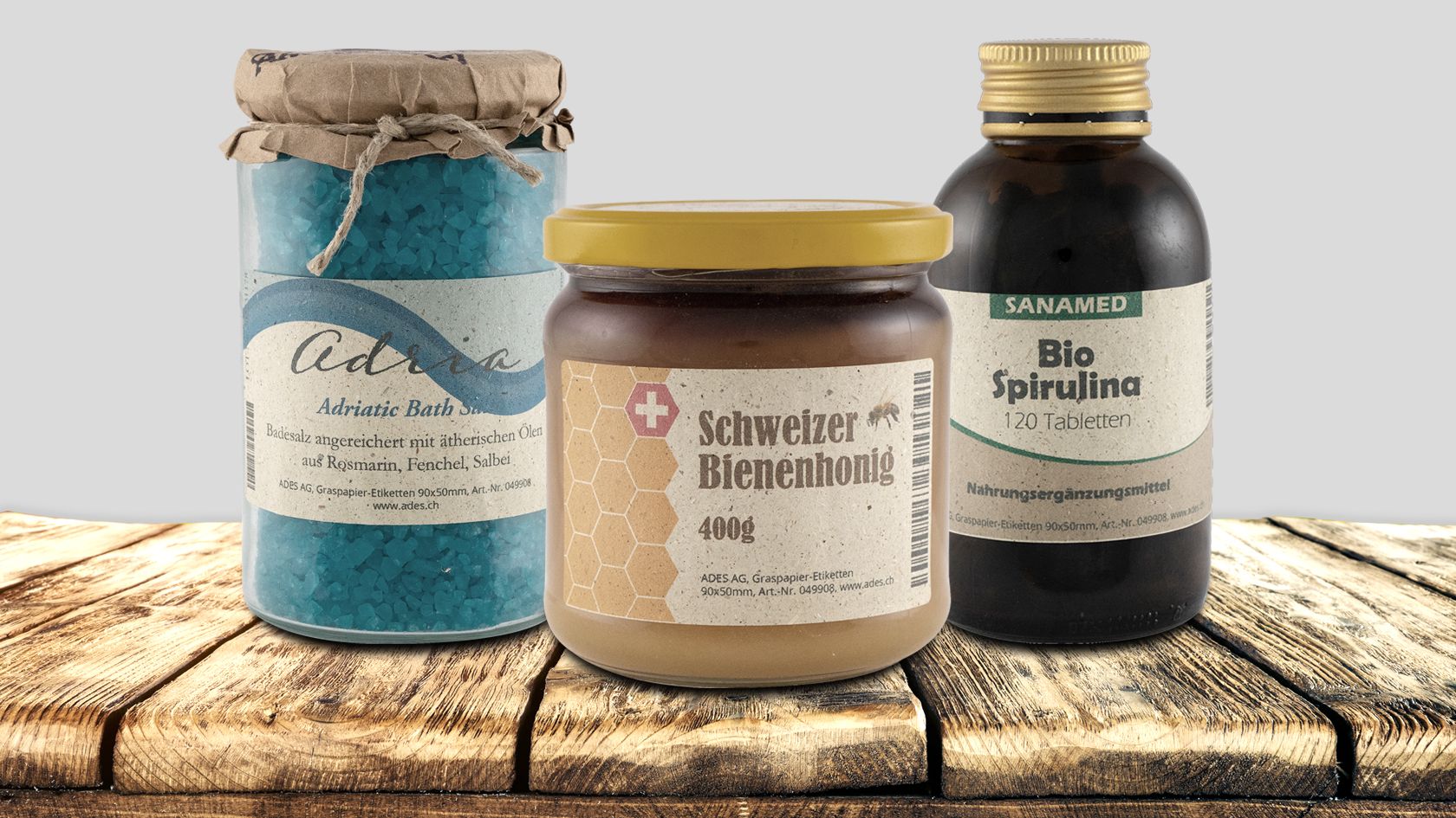 Nachhaltige Etiketten aus Graspapier