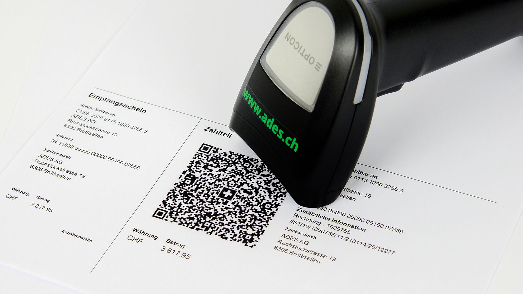 SwissQR-Codes unkompliziert einlesen