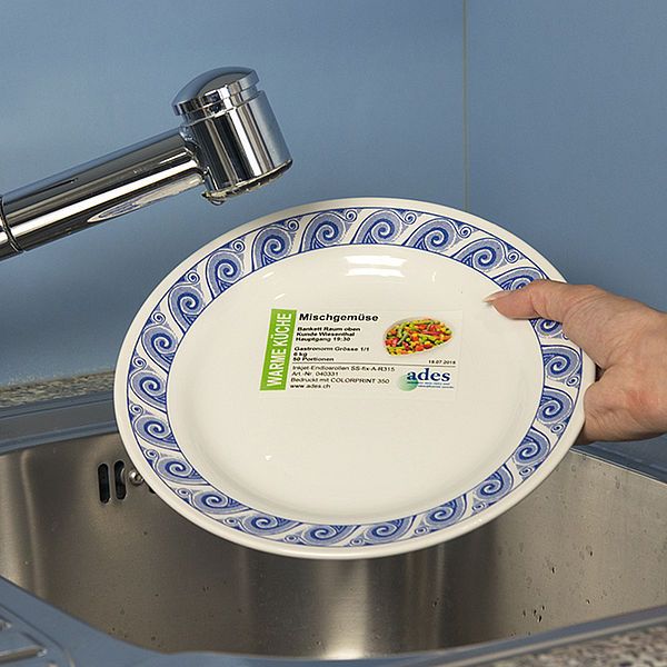 Endlos Catering-Etiketten für Farbdruck