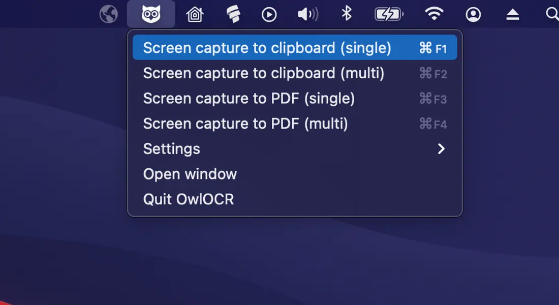 How can I use OCR to capture text from the Mac screen?