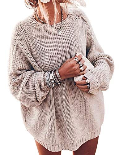 Ugerlov Oversized Mock-Neck Chunky Knit Sweater