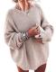 Ugerlov Oversized Mock-Neck Chunky Knit Sweater