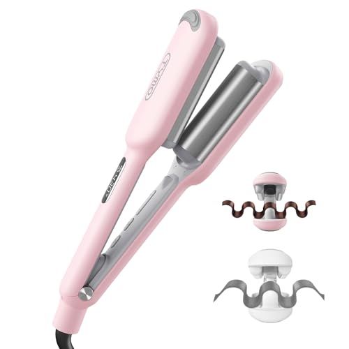 TYMO ROVY 3-Barrel Ceramic Beach Waver, 1 Inch