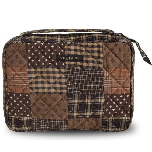 Bella Taylor Quilted Bible Cover, Ironstone