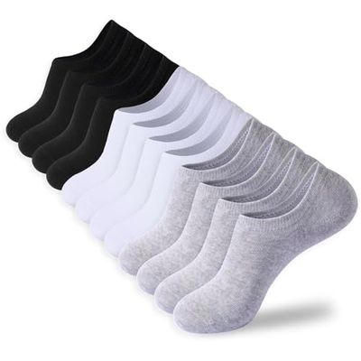 Lngwioo Cotton No-Show Low-Cut Socks, 6 Pairs