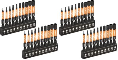 toolant Impact Hex Head Allen Wrench Drill Bit Set, 20pcs (Metric & SAE)