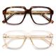 AMOMOMA Oversized Square Blue-Light Reading Glasses