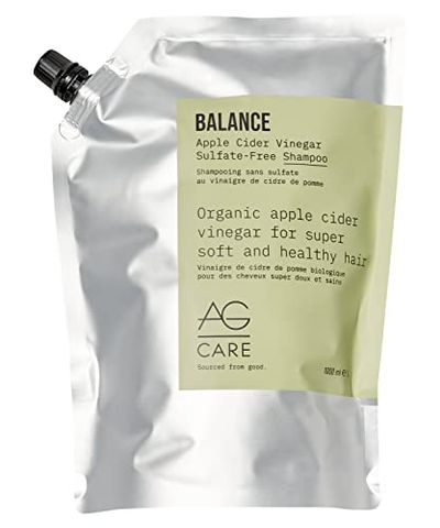 AG Care Balance Apple Cider Vinegar Sulfate-Free Shampoo Refill, 1L