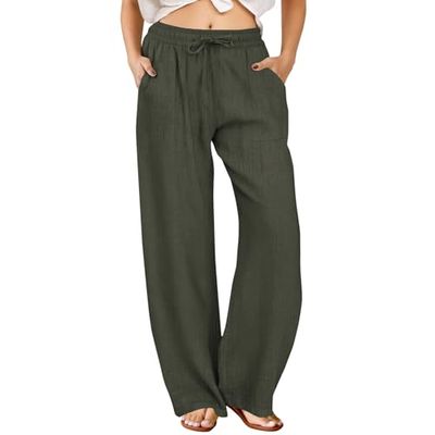FireSwan Wide-Leg Palazzo Pants with Pockets