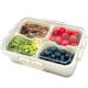 CODIEKEY Snackle Box Container with Lid and Handle