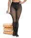 CHRLEISURE Fleece Lined Fake Sheer Tights