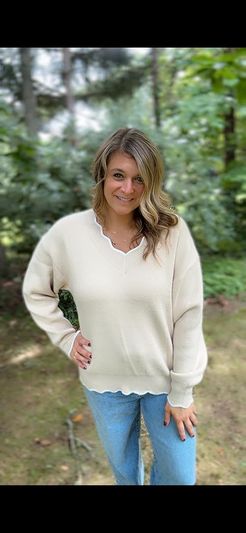 The details on this sweater are perfection!