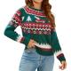 ZAFUL Christmas Snowflake & Truck Knit Sweater