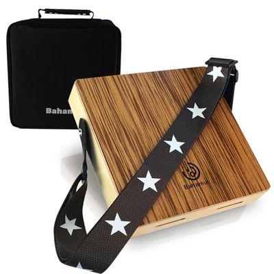 BAHAMUT Zebrawood Travel Cajon Drum