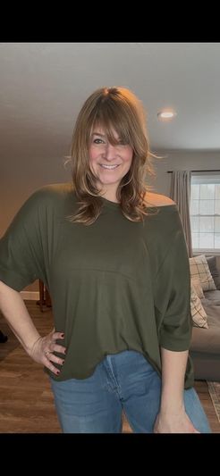 I am loving this loose fit tee! The perfect basic!