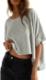 Dokotoo Oversized Crop T-Shirt, Casual Blouse